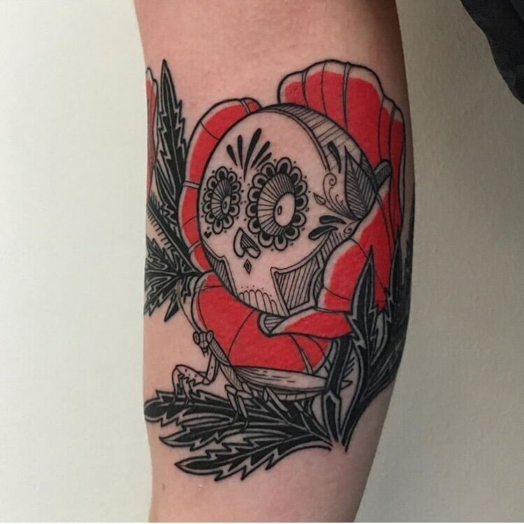 poppy tattoo