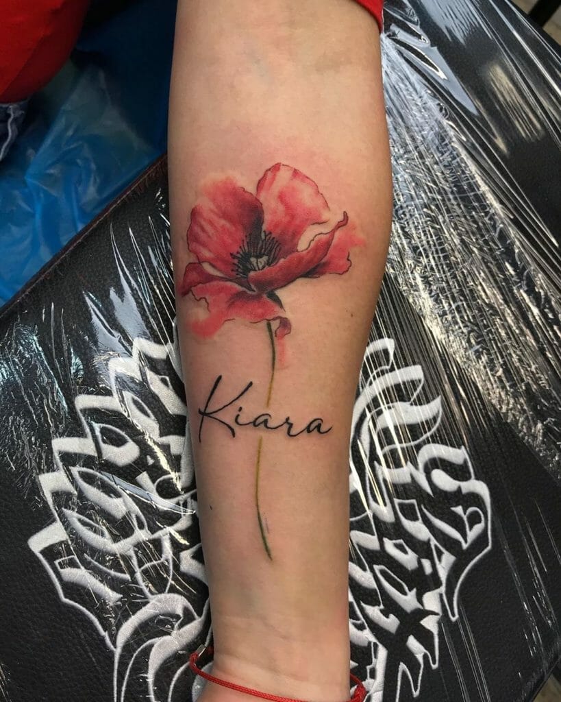 poppy tattoo