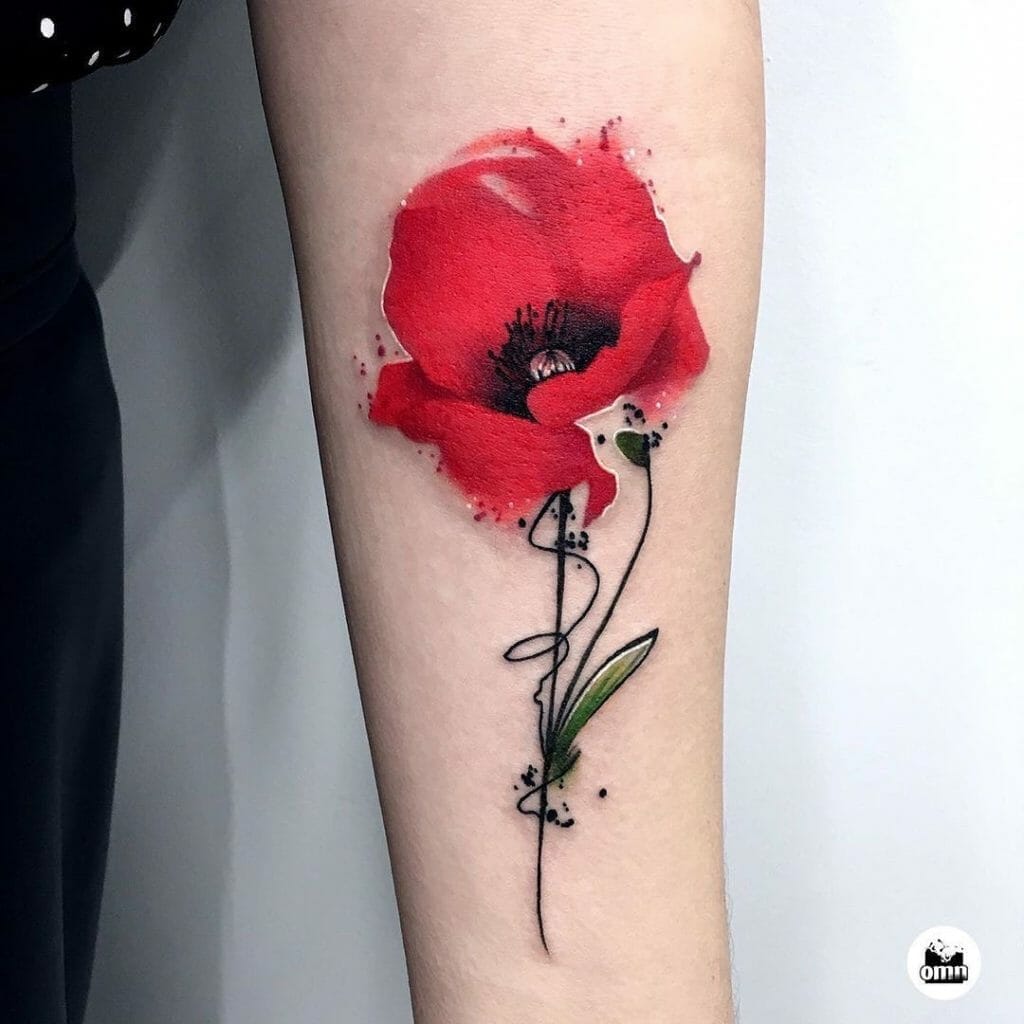 poppy tattoo