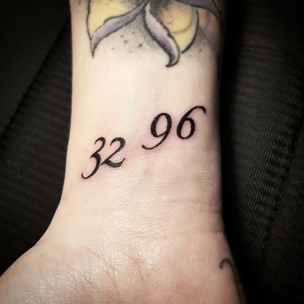 number tattoos