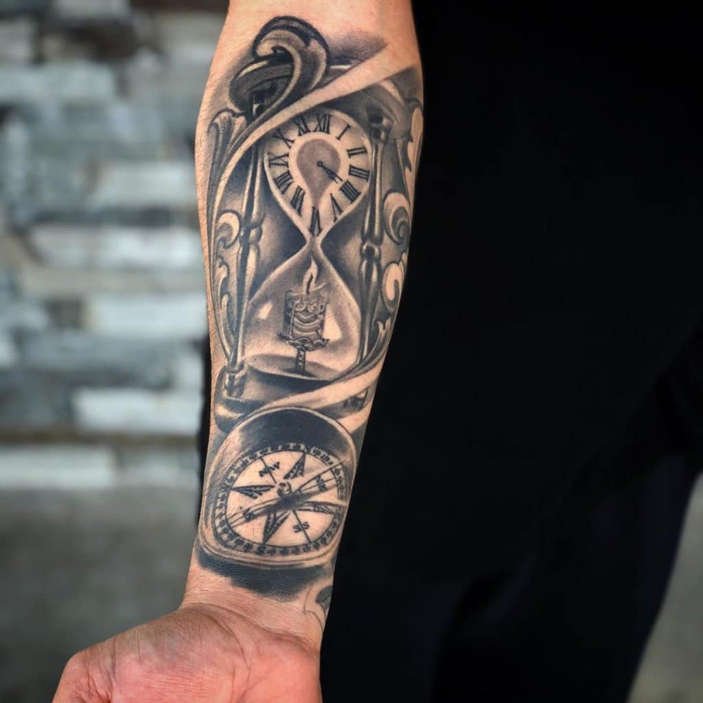 hourglass tattoo