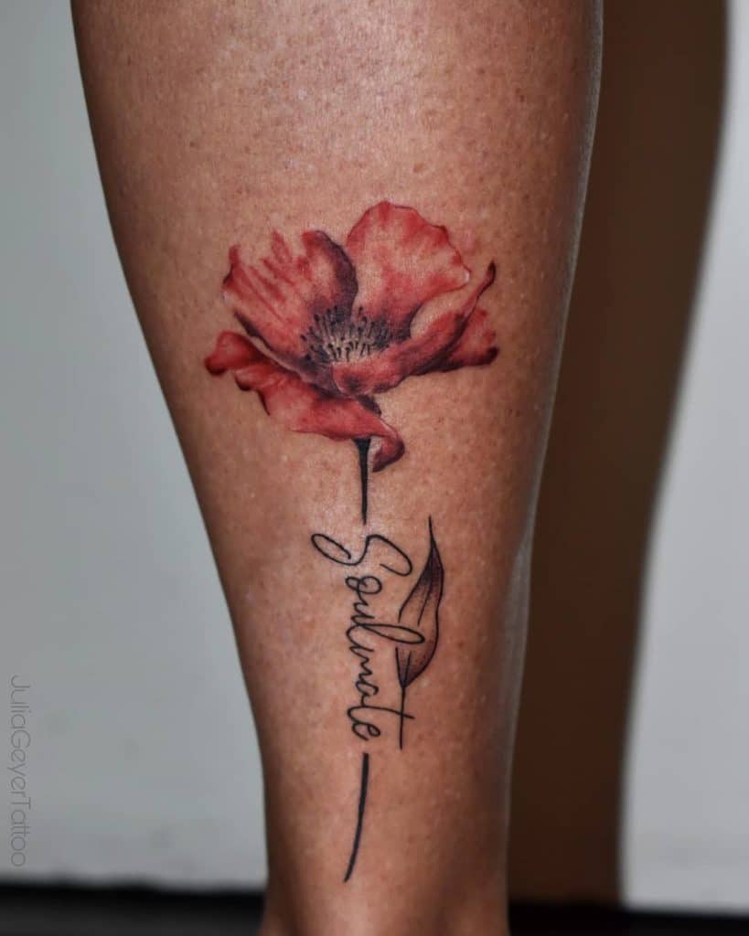 poppy tattoo