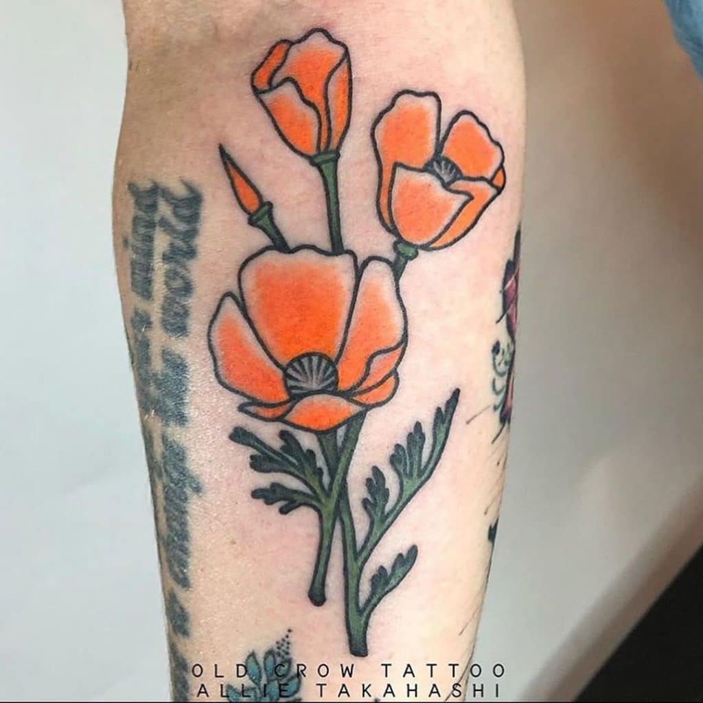 poppy tattoo