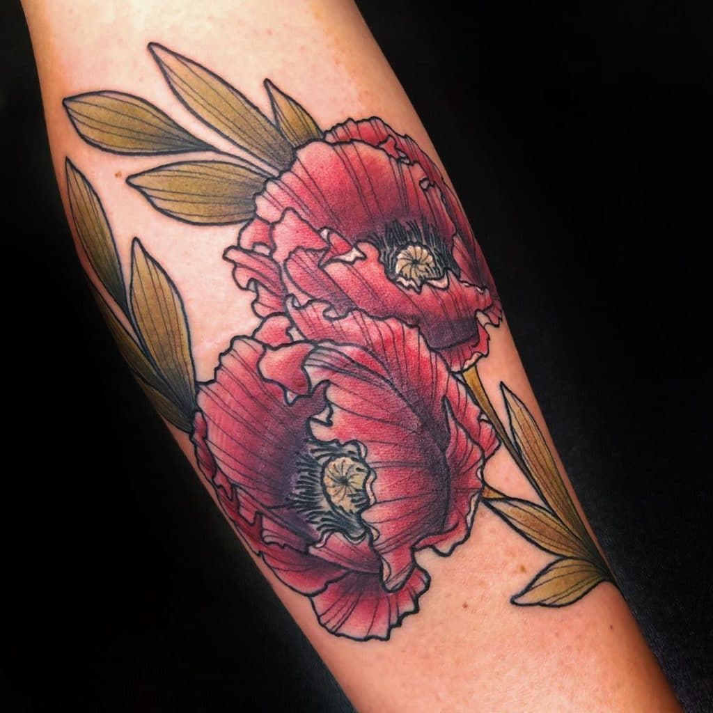 poppy tattoo