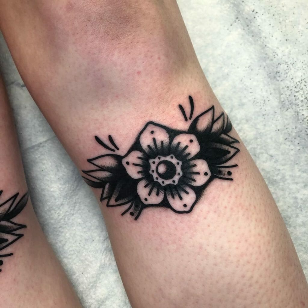 traditional flower tattoo