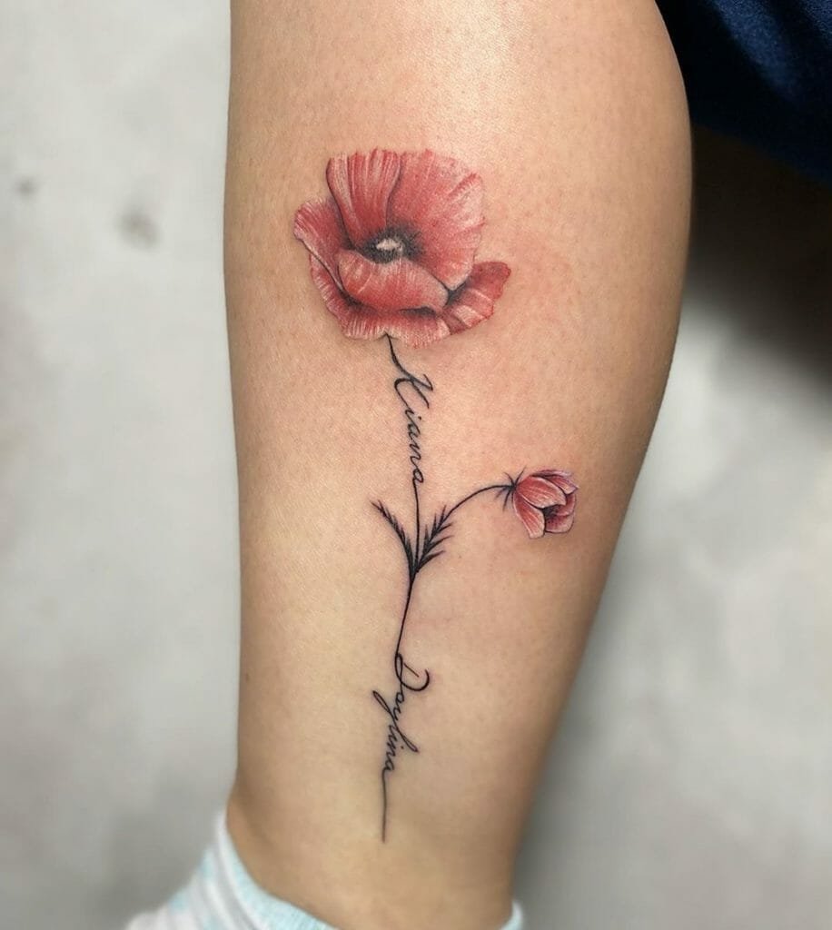 poppy tattoo