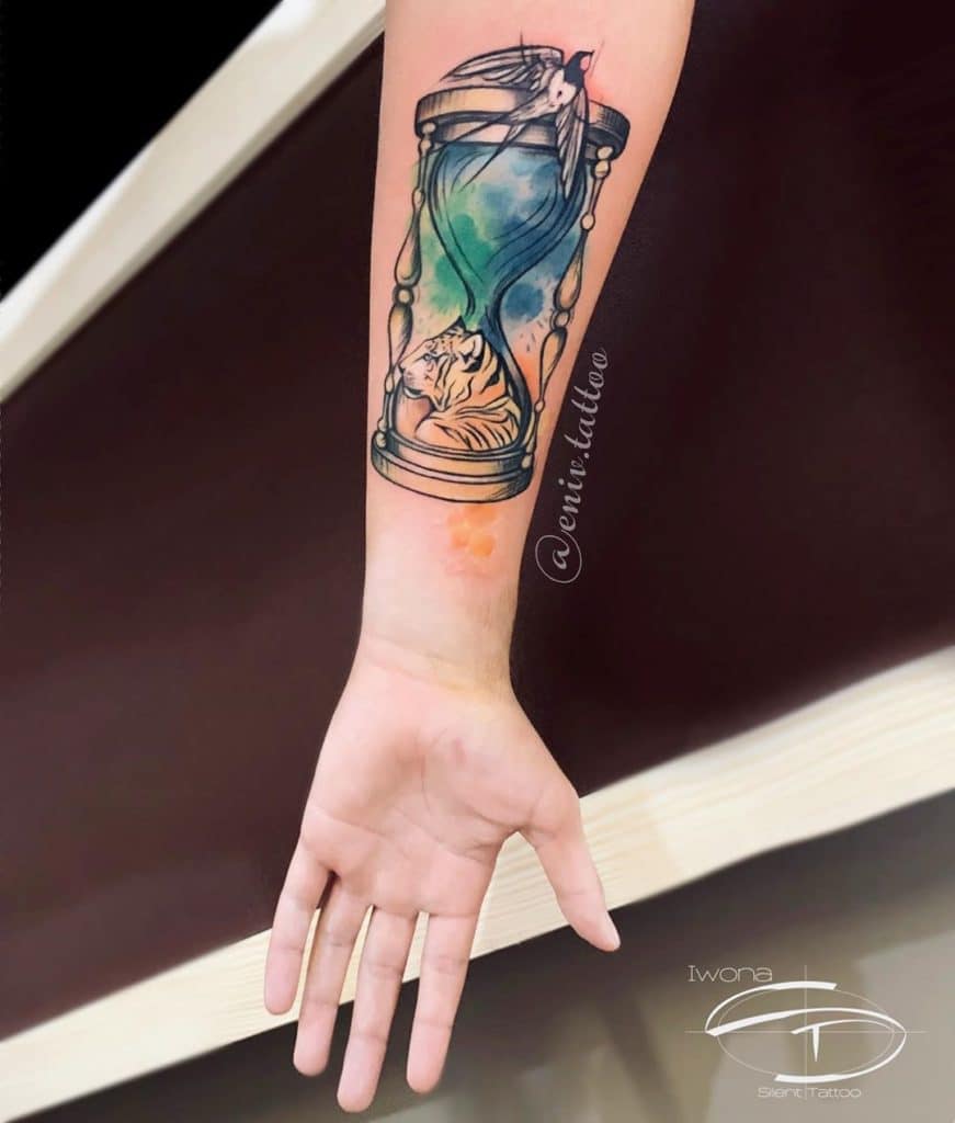 hourglass tattoo