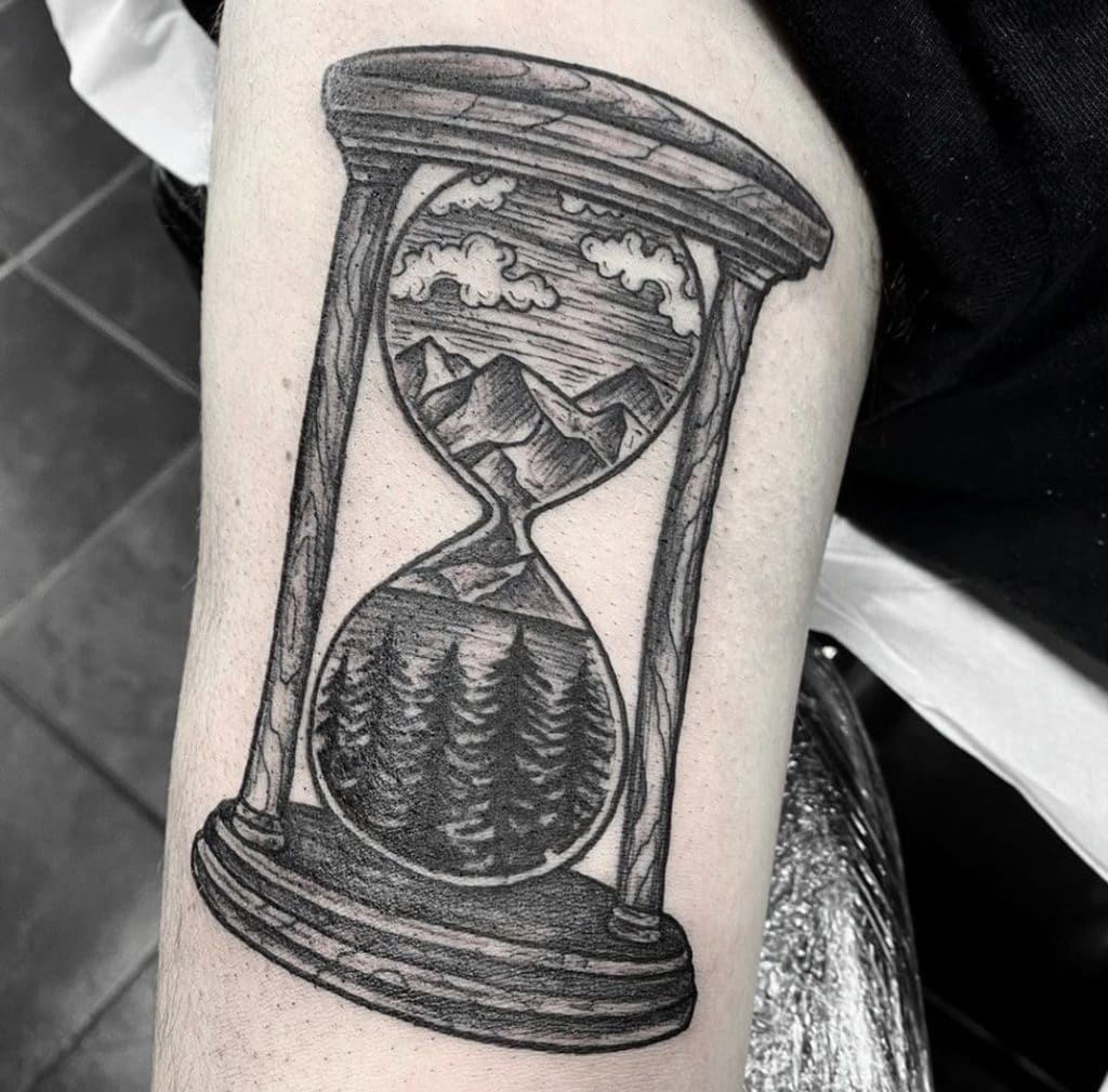 hourglass tattoo