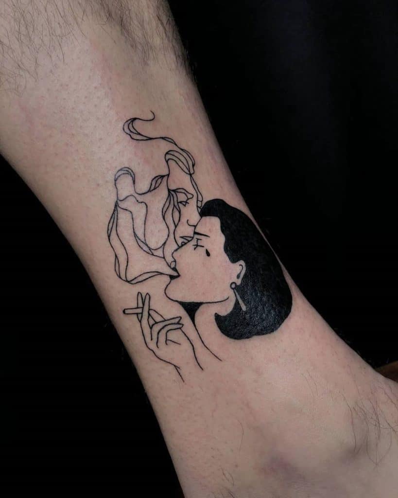 smoke tattoo