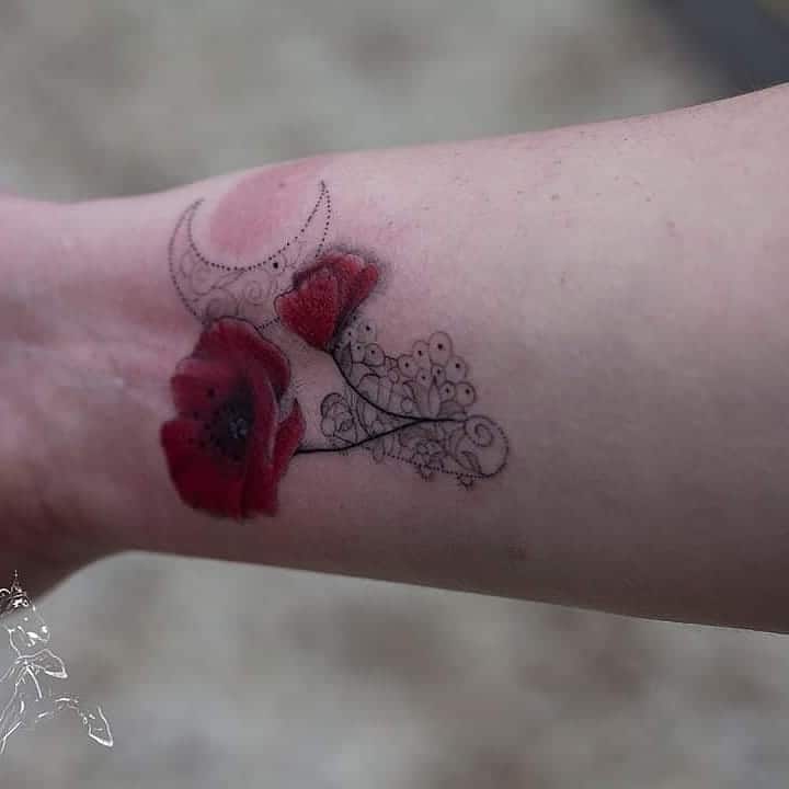 poppy tattoo