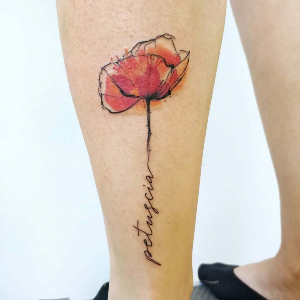 poppy tattoo