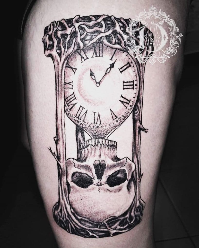 hourglass tattoo