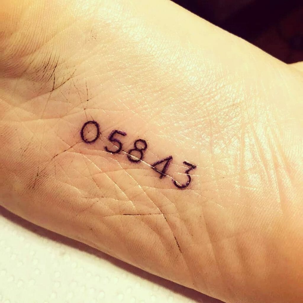 number tattoos