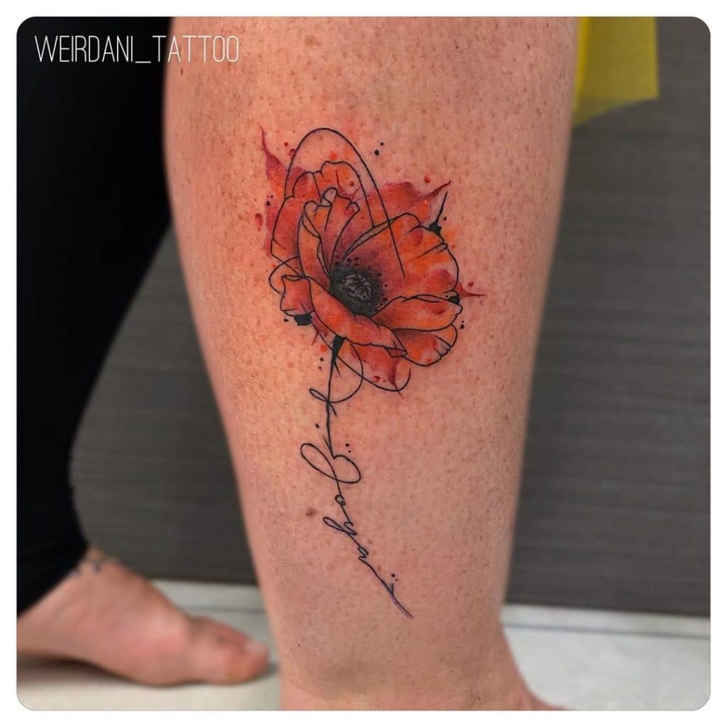 poppy tattoo