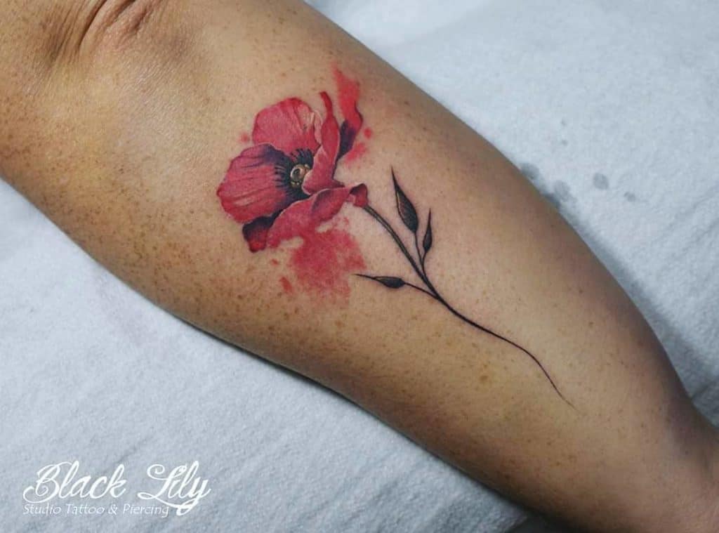 poppy tattoo