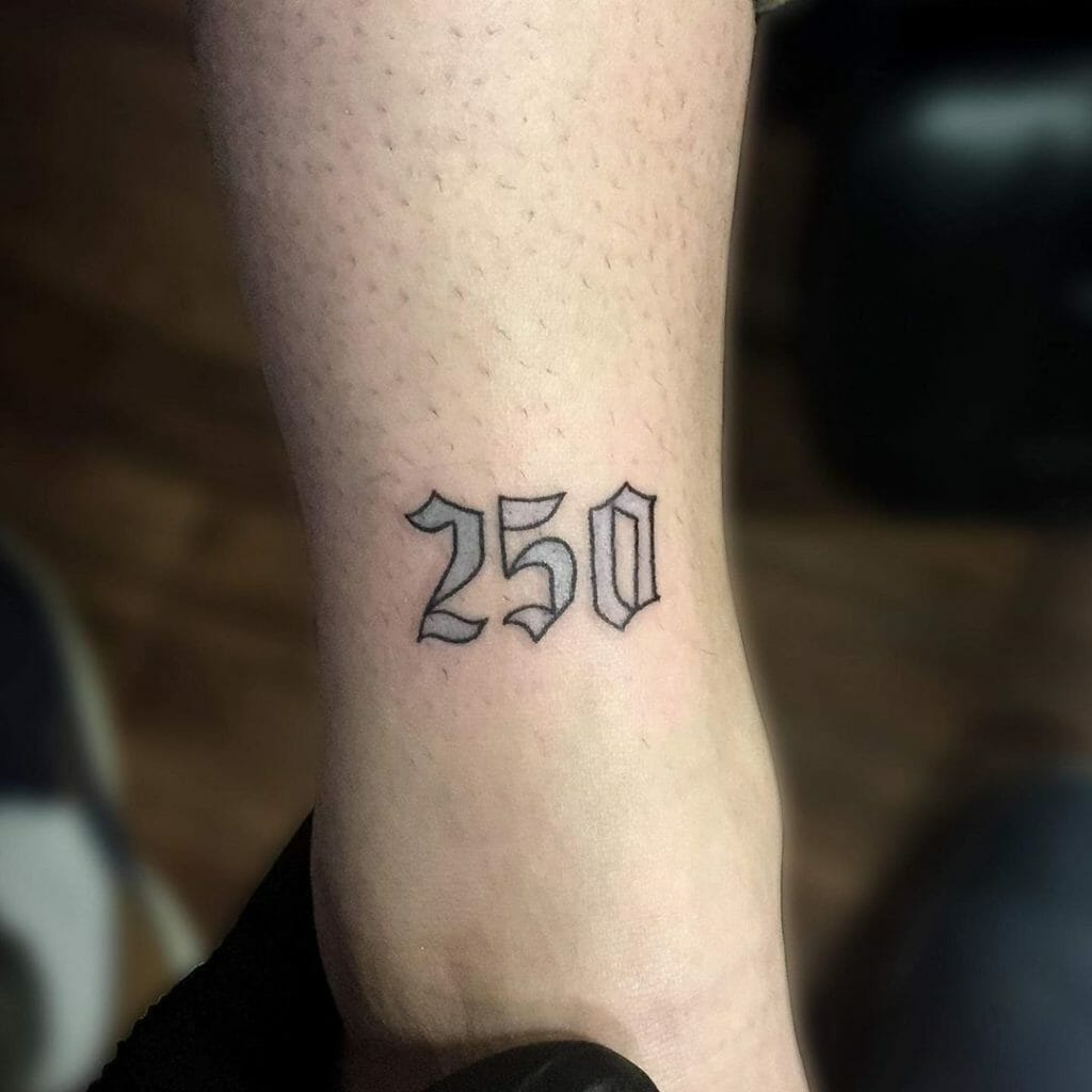 number tattoos