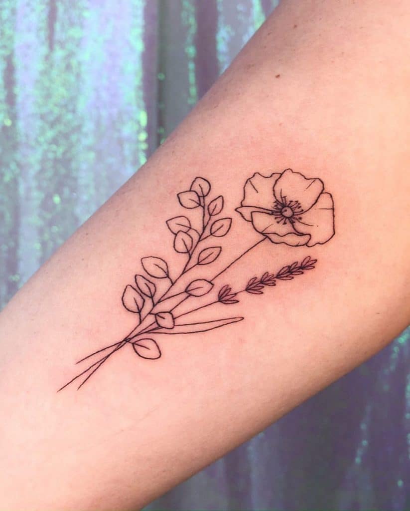 poppy tattoo