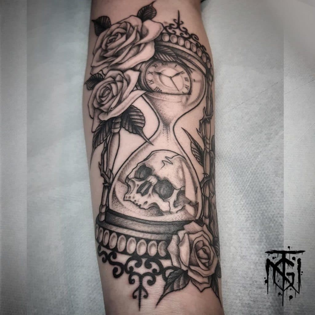 hourglass tattoo