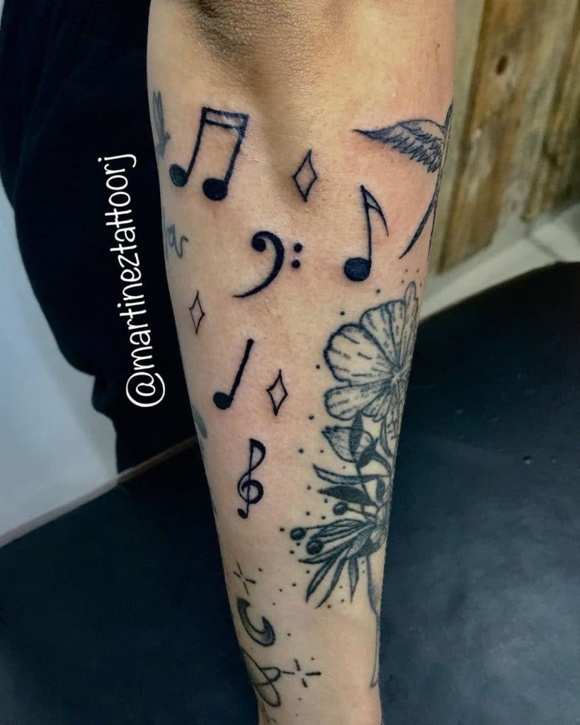 music tattoos