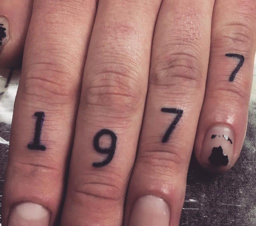 number tattoos