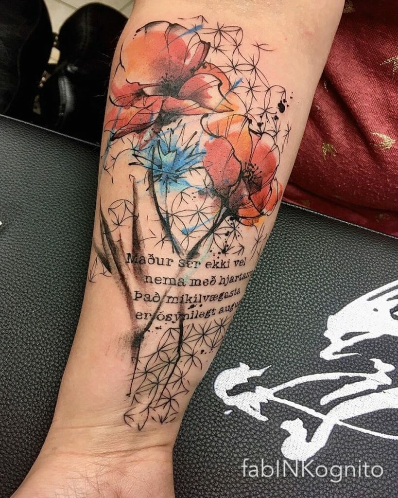 poppy tattoo