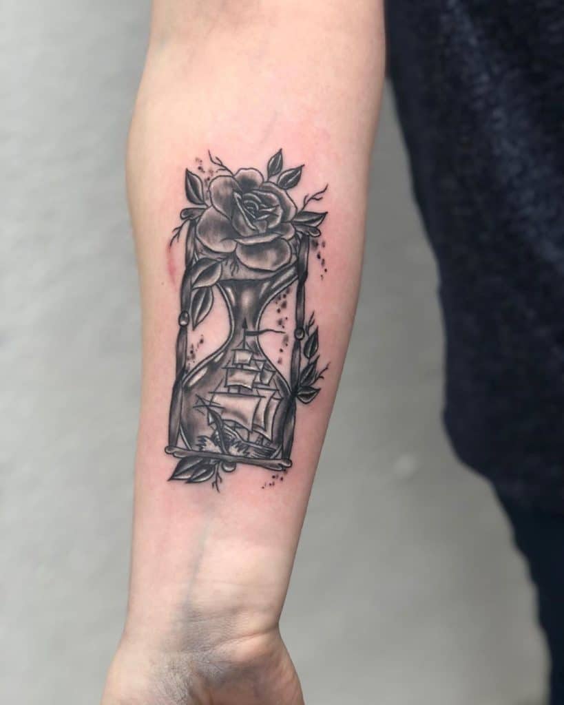 hourglass tattoo