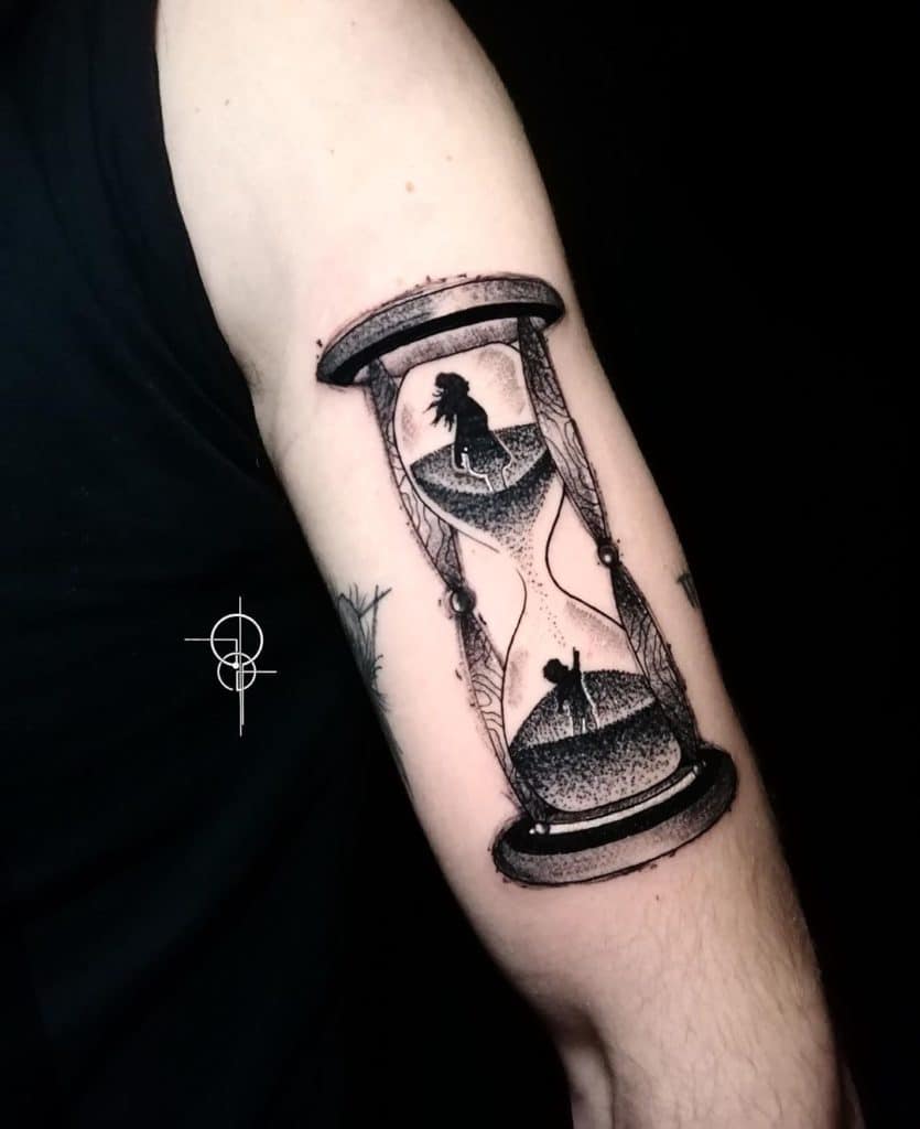 hourglass tattoo