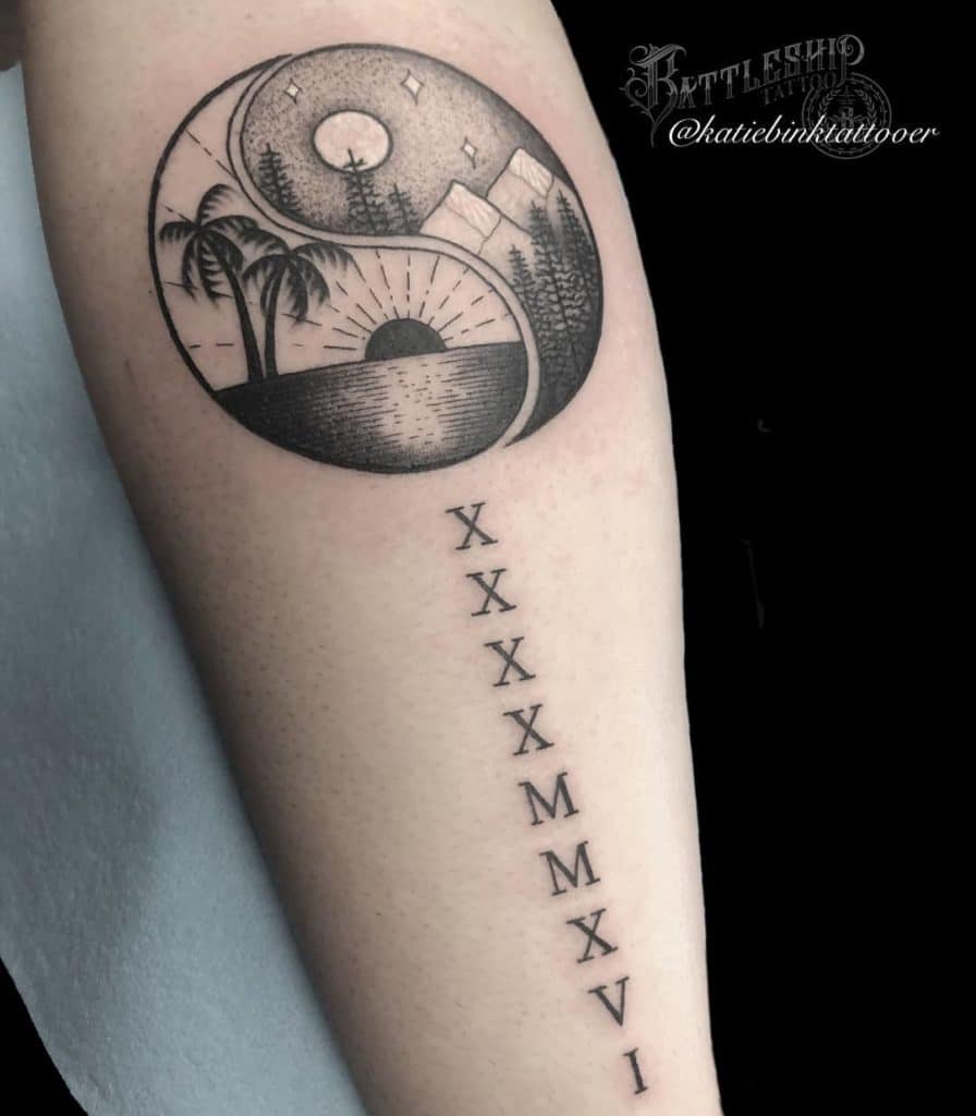 yinyang tattoo designs