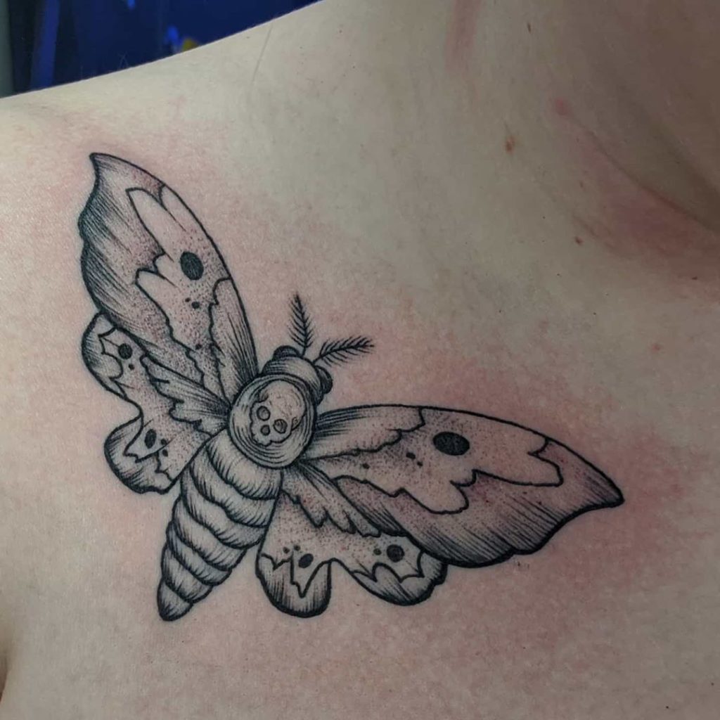 moth tattoo