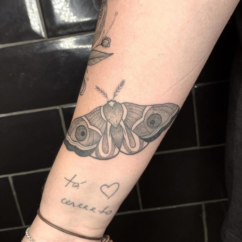 moth tattoo