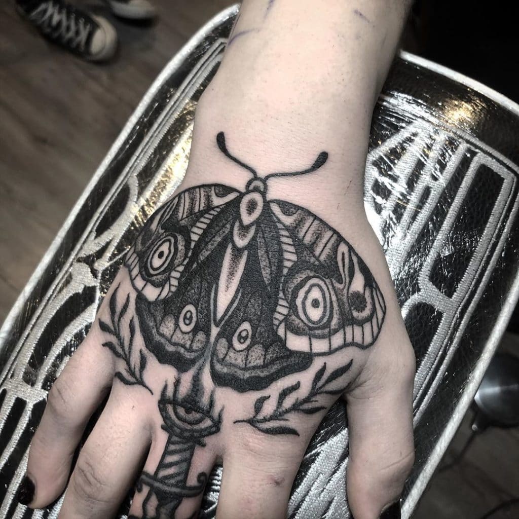 moth tattoo