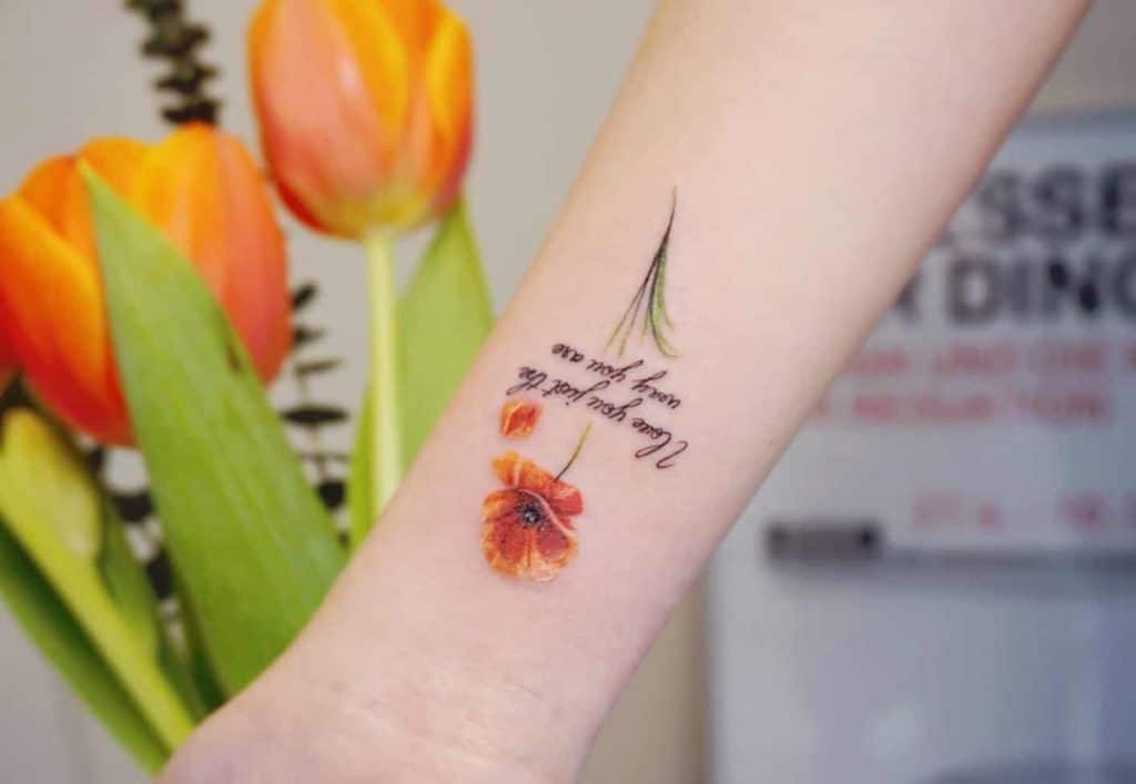 poppy tattoo