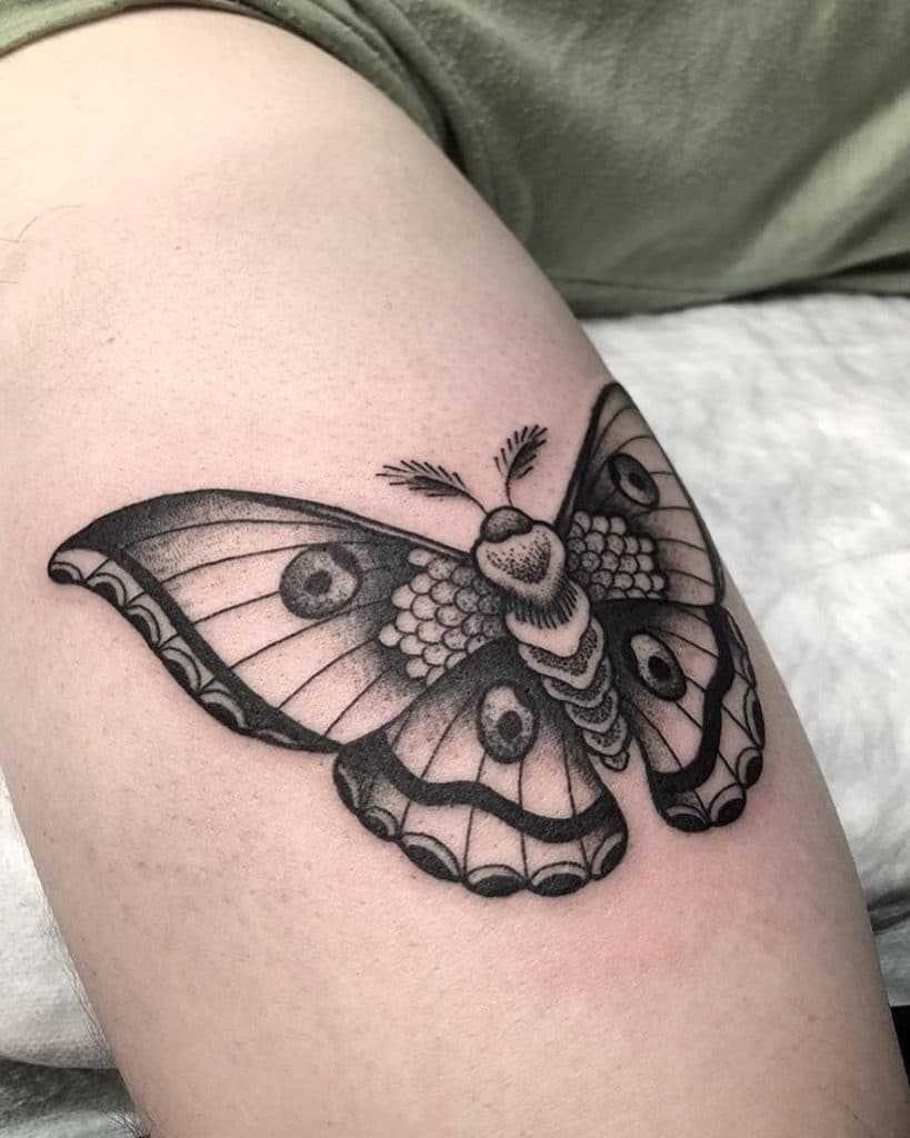 moth tattoo