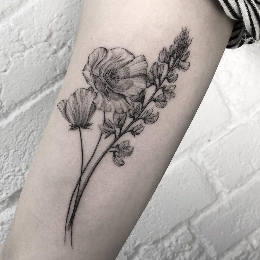 poppy tattoo