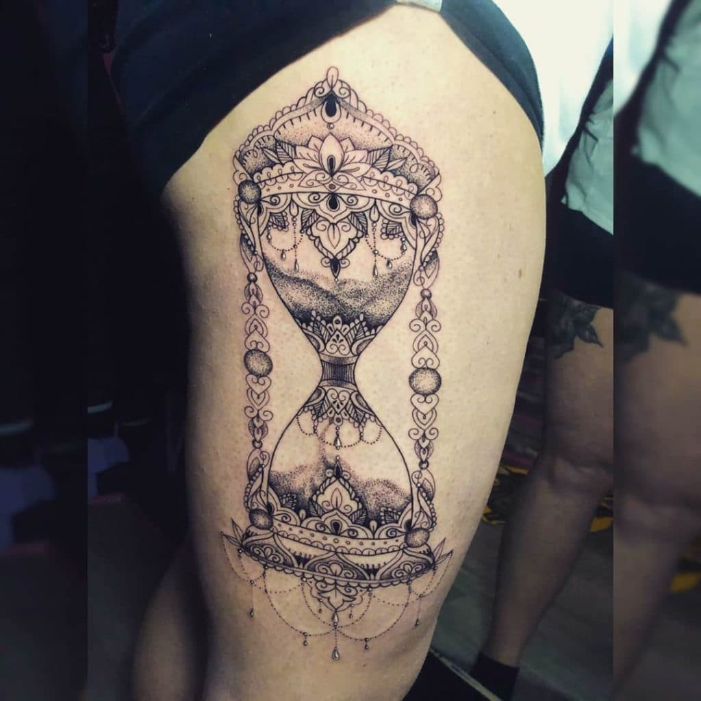 hourglass tattoo