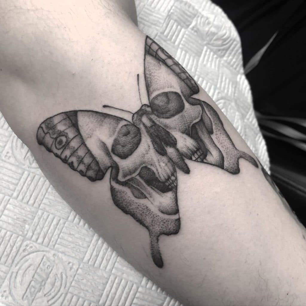 moth tattoo