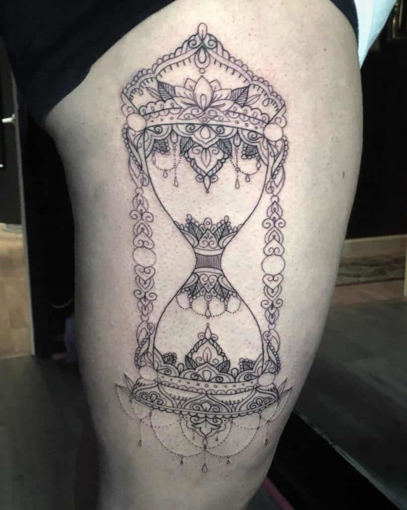 hourglass tattoo