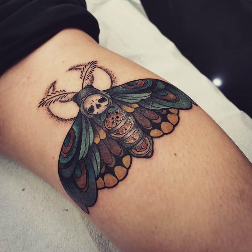 moth tattoo