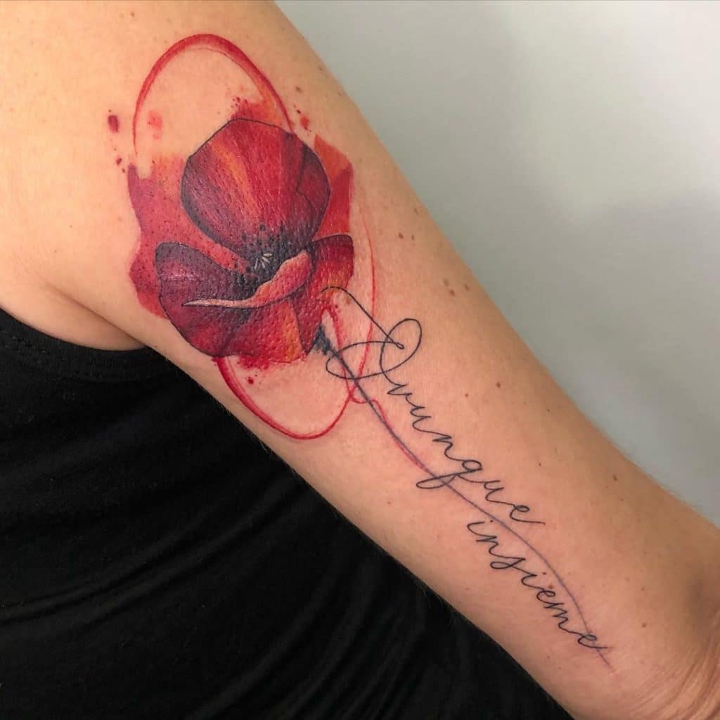 poppy tattoo