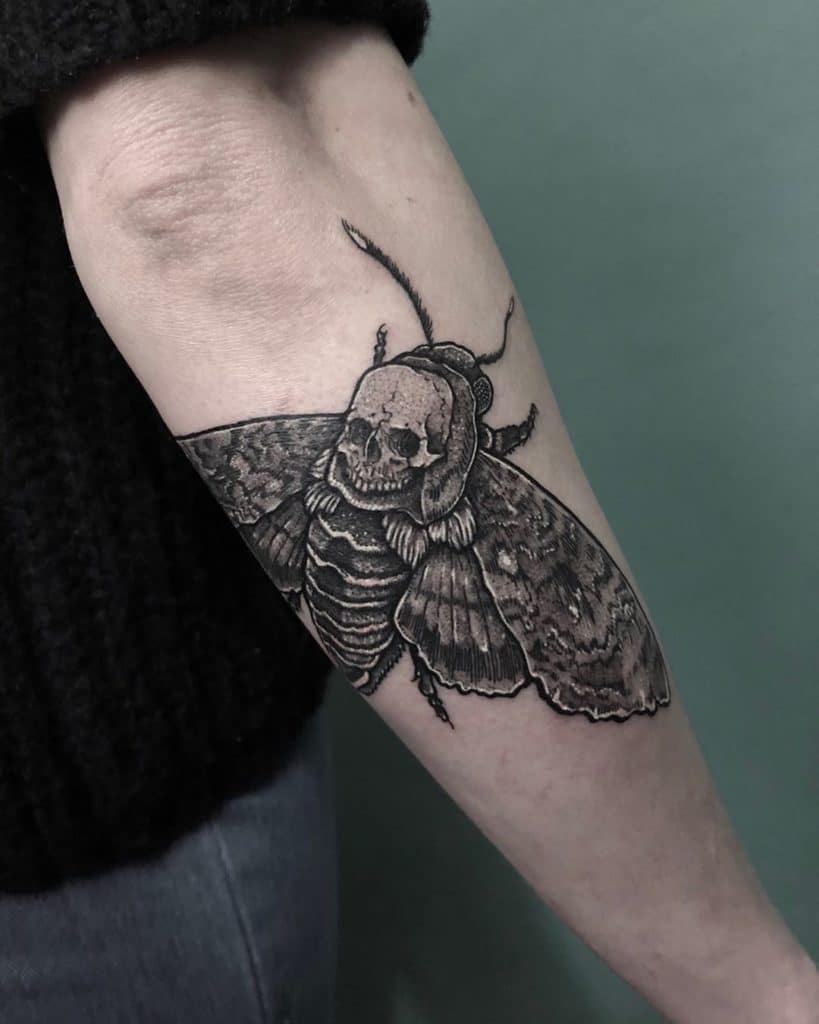 moth tattoo