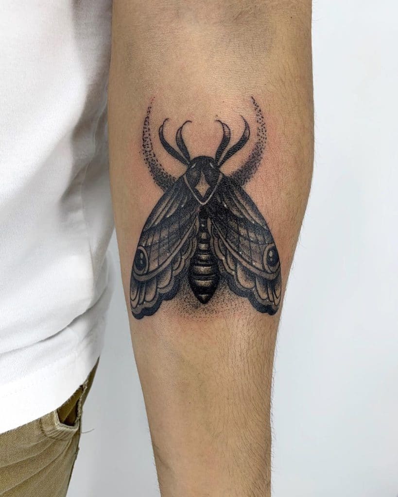 moth tattoo