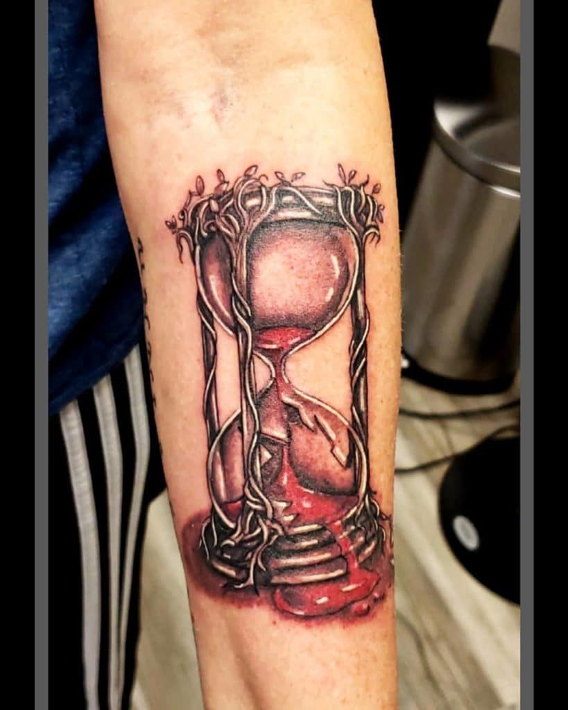 hourglass tattoo