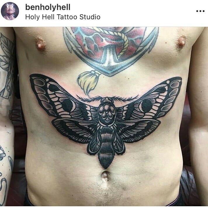 moth tattoo