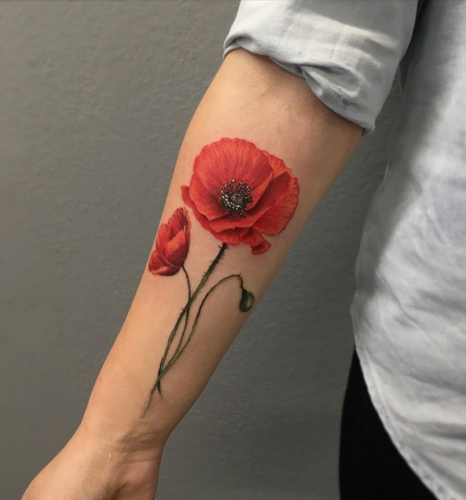 poppy tattoo