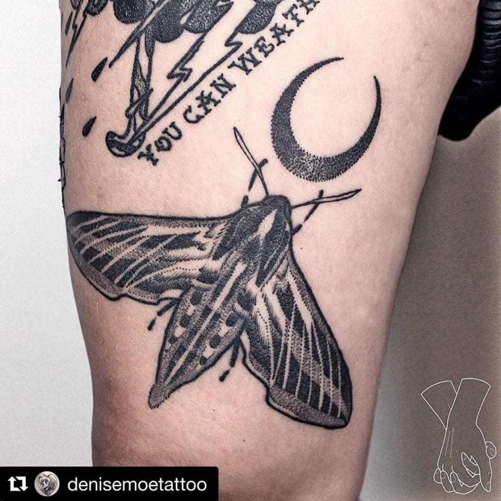 moth tattoo