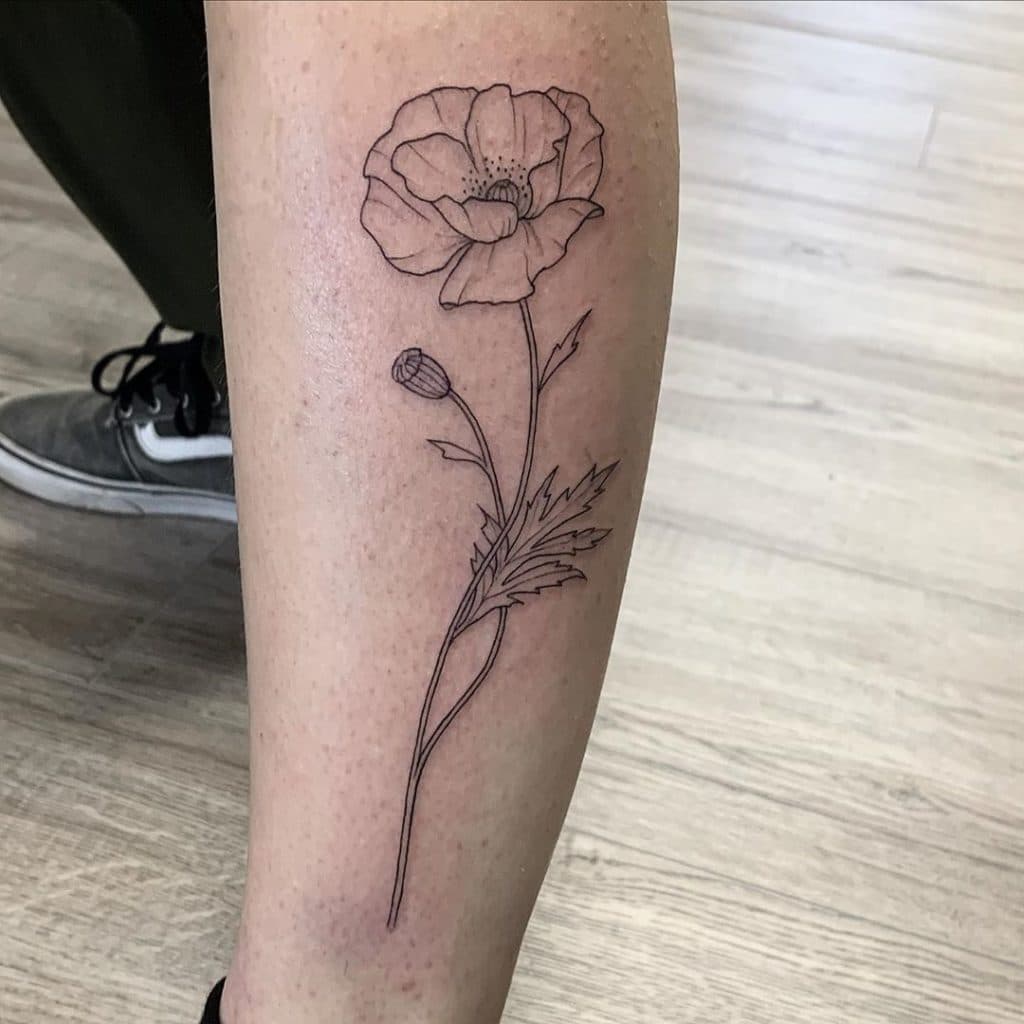 poppy tattoo