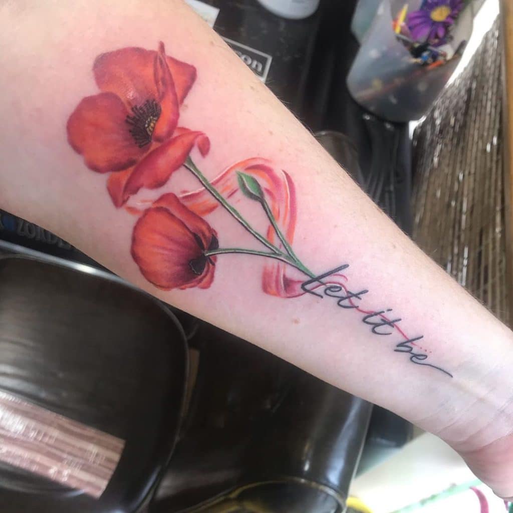 poppy tattoo