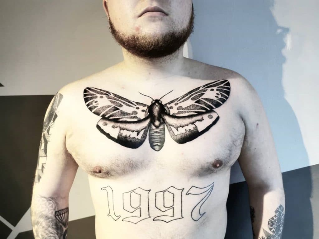 moth tattoo