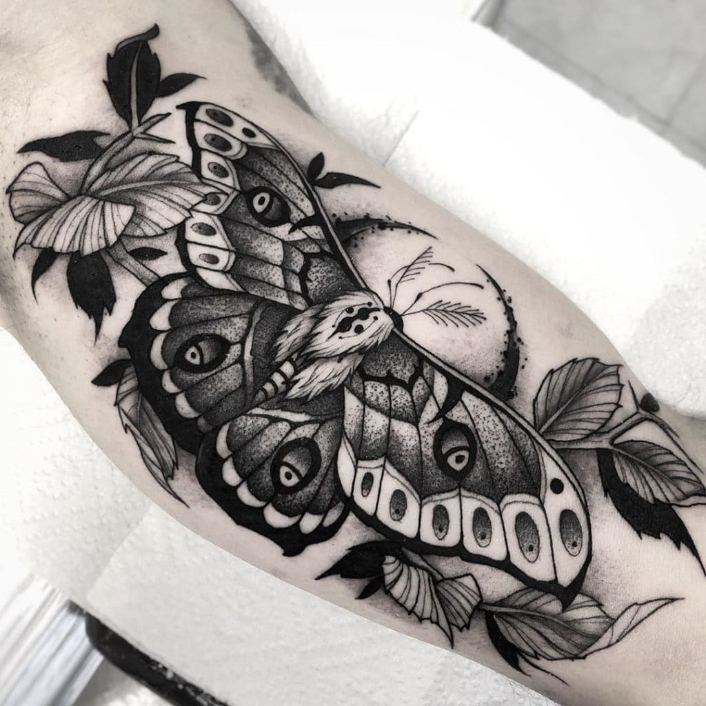 moth tattoo