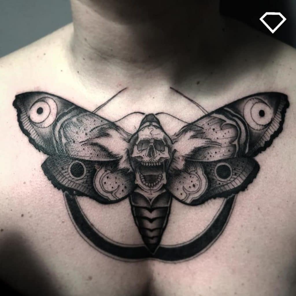 moth tattoo